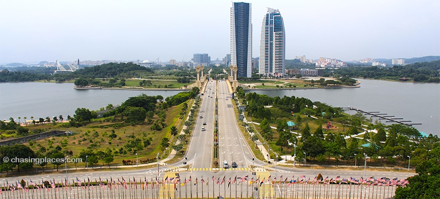 The view of Putrajaya from the Convention Center