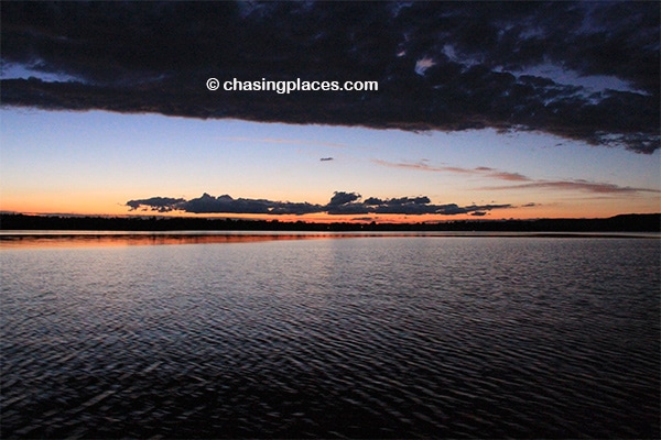 Moments after sunset on beautiful Golden Lake