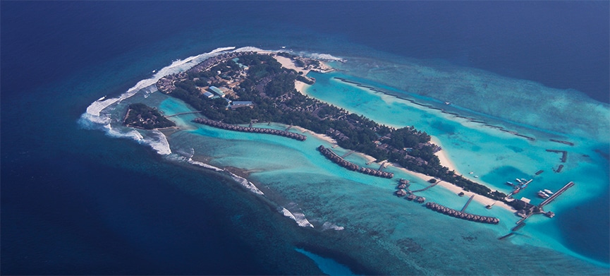 Maldives from the sky