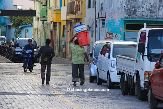 Work starts early for many in Male