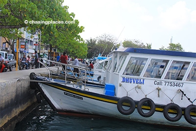 This is where you will get off of the ferry once you arrive at Male