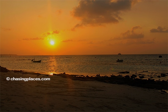 Sunset from Maafushi Island, Maldives