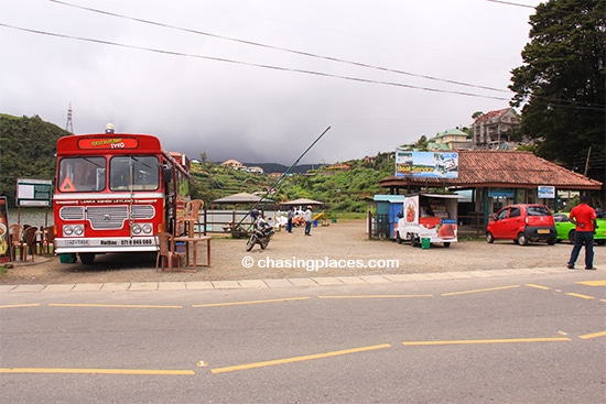 The food choices beside Gregory Lake in Nuwara Eliya