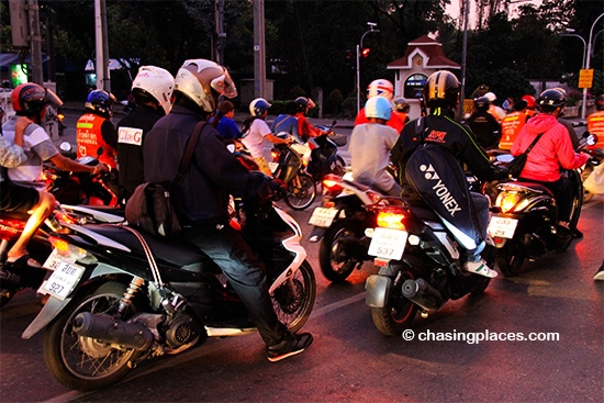 Watch Bangkok's streets come alive as the sun starts to set