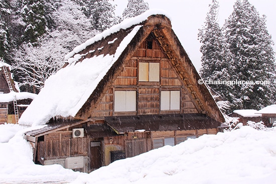 A Gassho style home in Shirakawa go