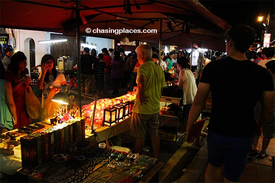 Lots of goods are always on display on Jonker Walk