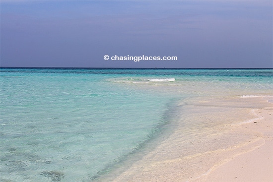 Natural patches of sand create ideal spots for romantic picnics on Maafushi Island