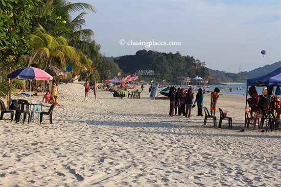 Pantai Cenang during the late afternoon