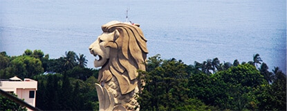 Merlion statue on Sentosa Island, Singapore