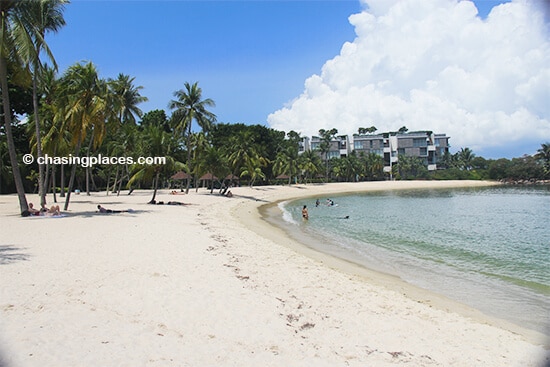 The quietest corner of Tanjong Beach, Sentosa, Singapore