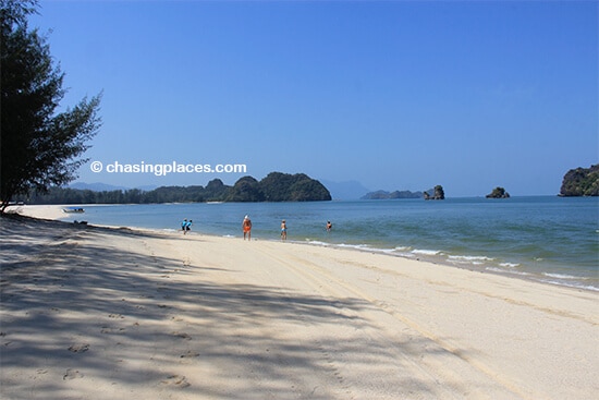 A scenic section of Tanjung Rhu Beach, Langkawi, Malaysia