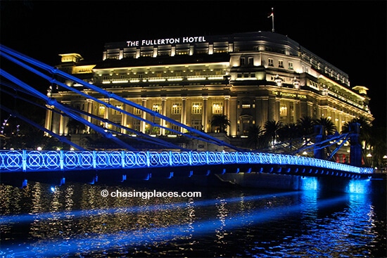 The Fullerton Hotel on Boat Quay is charming colonial step back in time