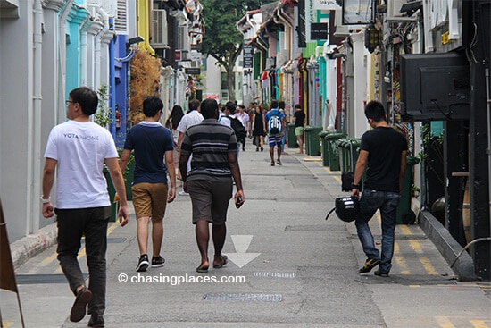 Window shopping, Haji Lane, Singapore