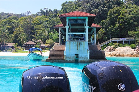 Heading back to Kuala-Besut from the pier at Perhentian Island Resort