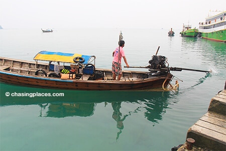 If you rent a Longtail from Long Beach to Ton Sai, the driver will most likely drop you off at the pier