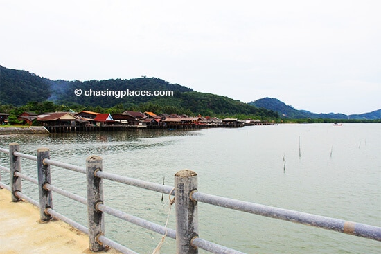 The view from the pier, looking back at Old Lanta Town