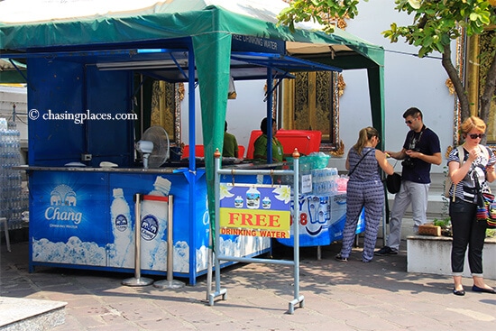 Don't forget to collect your small water bottle before you leave Wat Pho