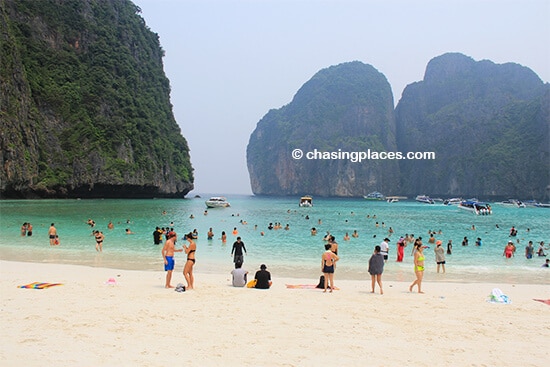 Maya Bay at about 11 am