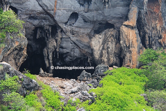 The limestone formations are a highlight of the tour