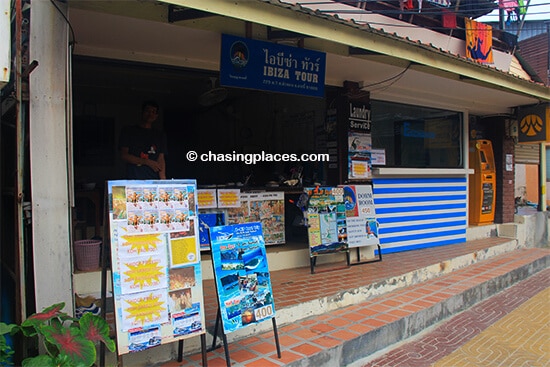 The small tour office on Koh Phi Phi where we booked our tour