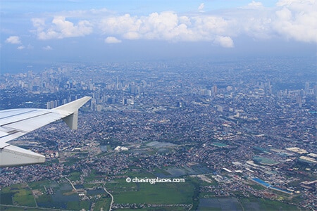 Flying fromManila