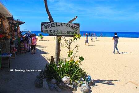 Welcome to Puka Shell Beach