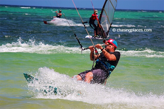 Head to Boracay's Bulabog Beach for top notch kite surfing.