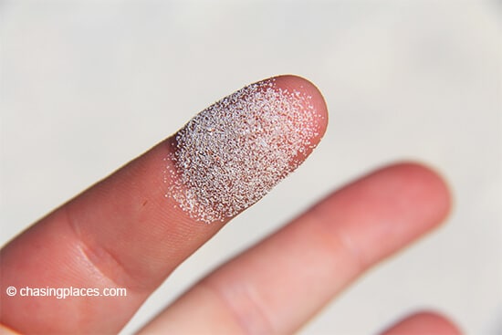  The white sand granules, making up White Beach, Boracay