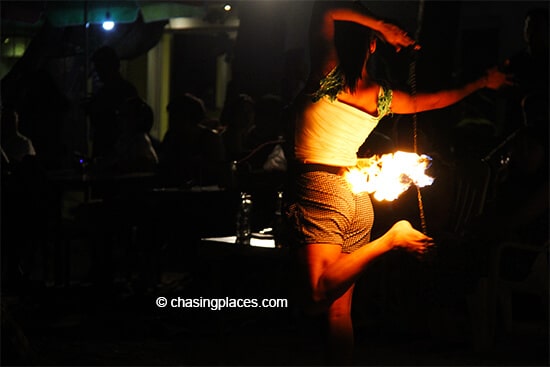 There is no shortage of entertainment along White Beach on Boracay Island