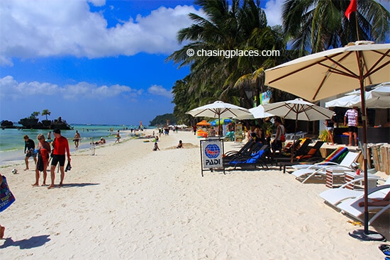 White Beach, during the mid afternoon