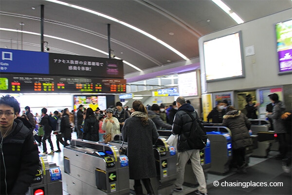 After paying the train ticket, go to your designated platform – remember the train always leaves on time