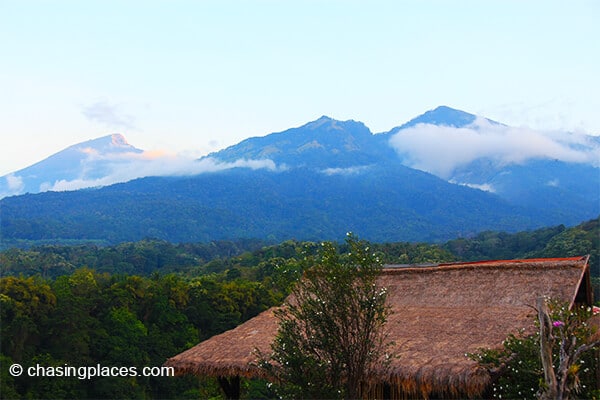 Mount Rinjani in the distance. Trekkers say they love their experience climbing up this Indonesian mountain